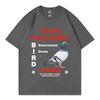 2026 SpringSummer Governmentthemed Fun Pigeon Pattern High Street Fashion Trend Mens and Womens Cotton TShirts