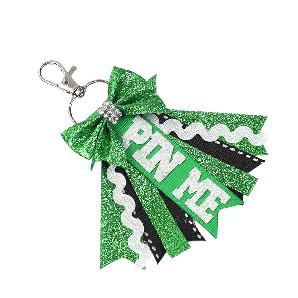 2 шт. Брелок Pin Me Cheer Спорт Блеск Красивый Командный Брелок с Бантиками Украшение для Сумки