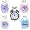 Double Bell Cartoon Alarm Plastic Bedside Clock Creative Small Alarm Clock  Student