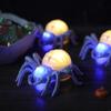 12Pcs Decorative LED Night Glowing Spiders Lamp Spiders Night Light Decoration