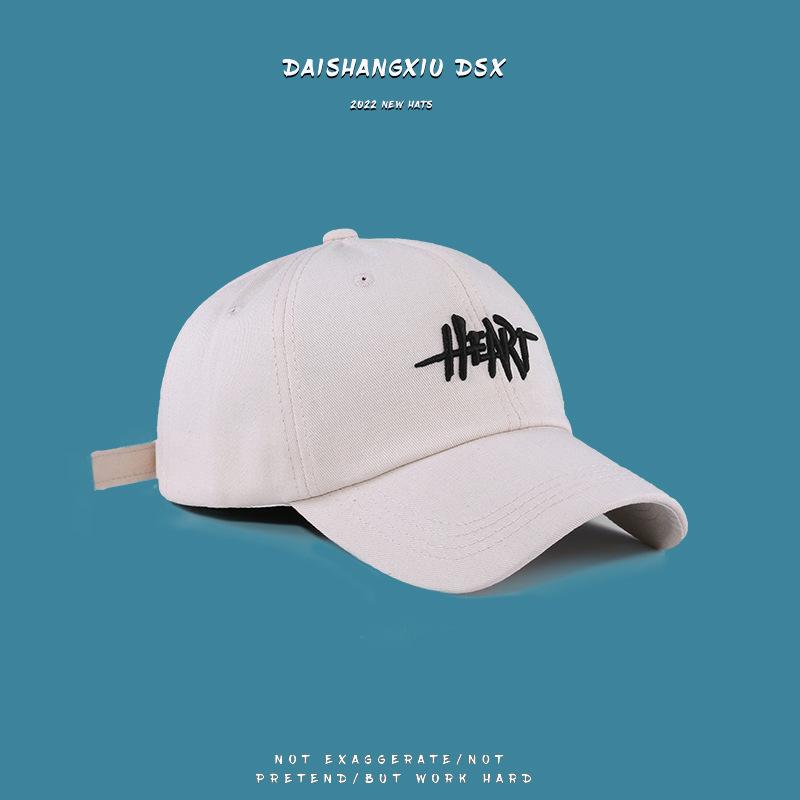 Embroidered baseball cap sun protection soft top visor hat small baseball cap men