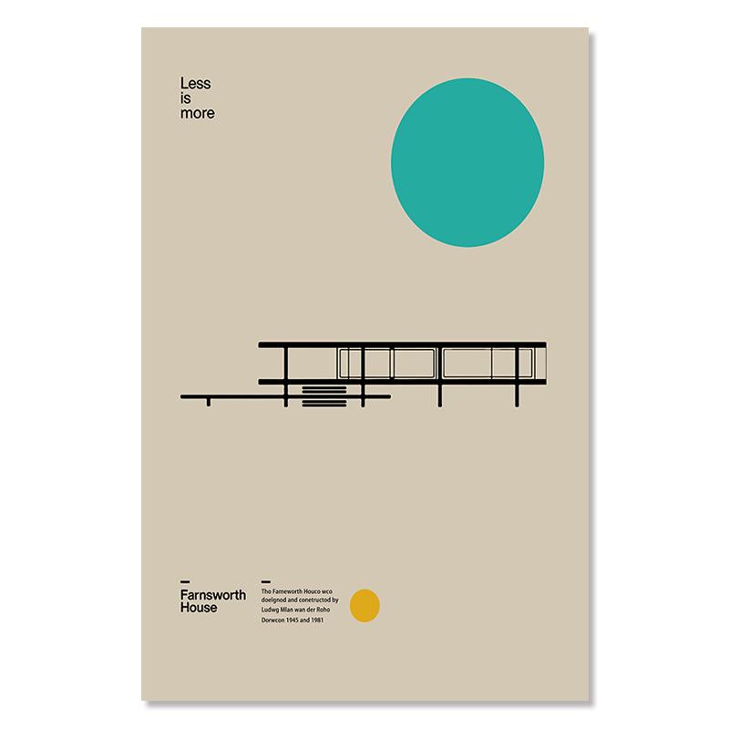 Абстрактная выставка Баухауза геометрические постеры и принты минималистичная художественная картина на холсте для гостиной, настенная роспись, домашний декор