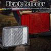 2 Pack Front & Rear Bike Bicycle Reflector Set Red White Fixings Mounting Bracket Warning Light Safety Lens Bicycle Accessorie