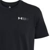 Under Armour Тяжелый пуловер с логотипом на левой груди и коротким рукавом, мужские топы, черный 1382904-001