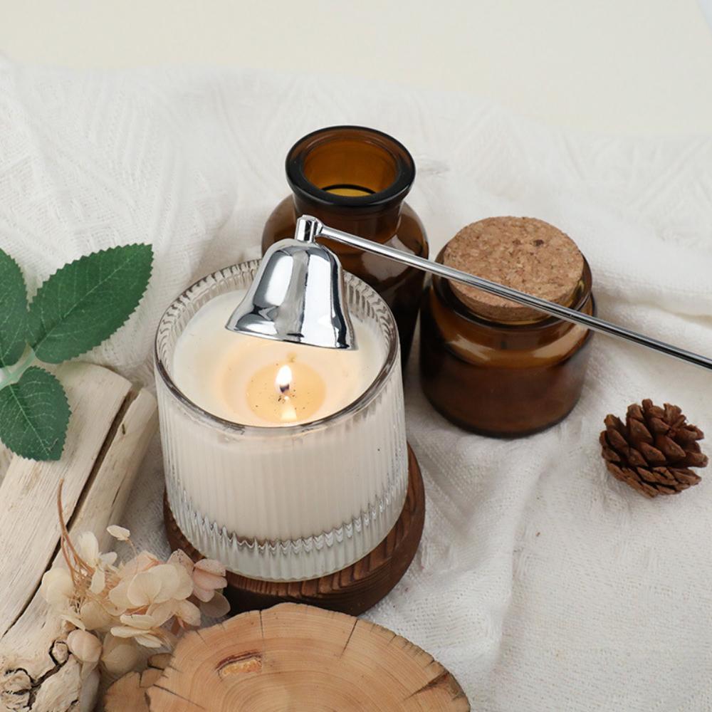 Нержавеющая сталь фитиль свечи гаситель свечей DIY уход за свечами аксессуар крышка колокольчика ручная работа украшения нескользящая ручка гаситель свечей декор подарки