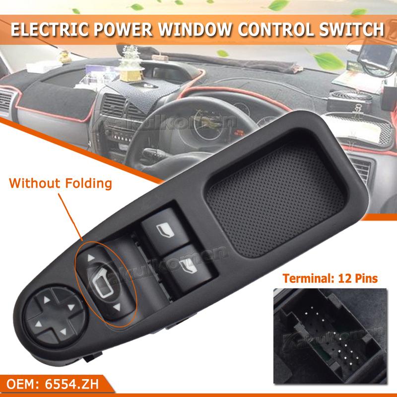 Power Window Glass Lifter Control Master Switch Panel 6554.ZH 6554ZH For Citroen Dispatch Jumpy For Peugeot Expert 2007-2016