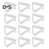 12Pcs Invisible Clear Tablecloth Clip Non-slip Heavy Duty Transparent Indoor Outdoor Wedding Party Picnic Camping Dining Table Cover Holder Fixing