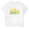 yellow daffodils field watercolor T-Shirt plain anime figures oversized t shirt men