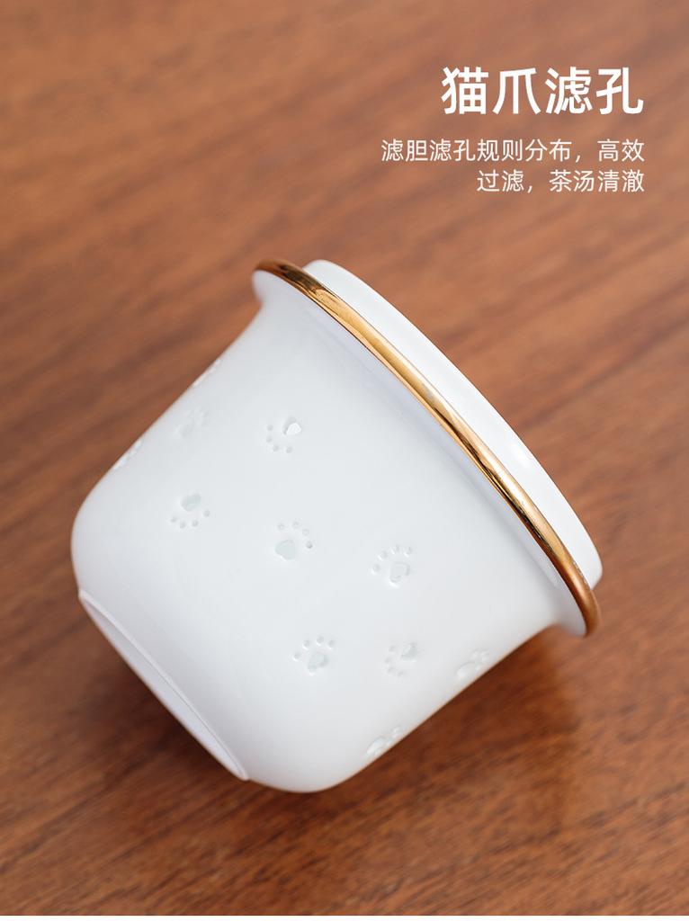 Travel tea set Kuaike cup, one pot, three cups, portable lucky small set, outdoor kung fu set, tea advertising gifts