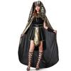 Halloween Adult Egyptian Costume Pharaoh Cleopatra Men's and Women's Ancient Greek and Roman Queen Performance Suit