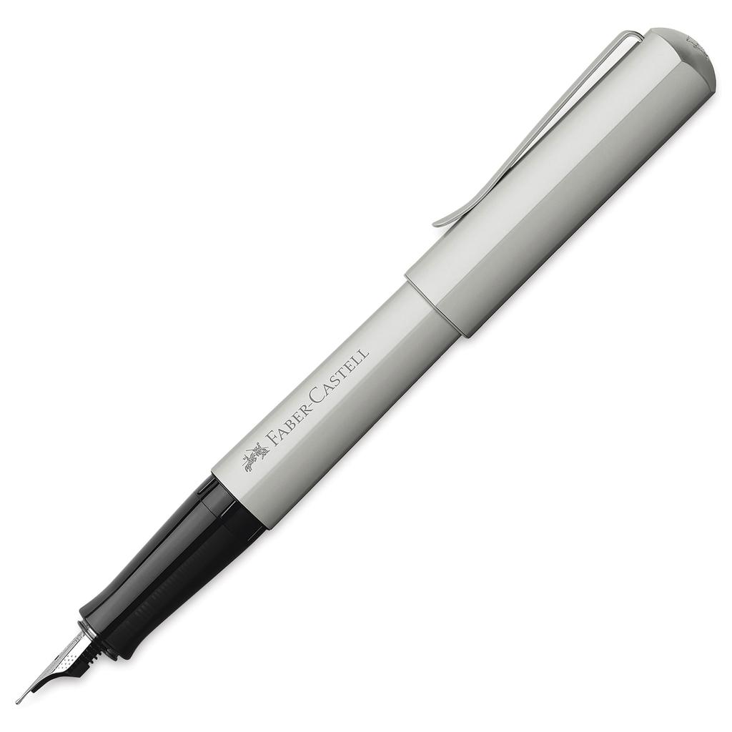Fountain Pen EF Extra Fine Point Hexa Silver Matte 150592 Regular Imported Product FABER-CASTELL Dual-use