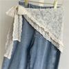 Ethnic Style Lace Triangle Scarf Embroidered Skirt Curtain All-match Lace Headband  Travel