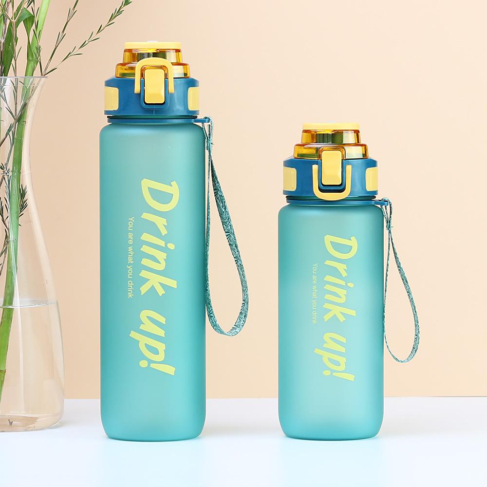 Портативная бутылка для воды с ручкой для переноски, кружка для занятий спортом на открытом воздухе, дорожная кружка объемом 1000 мл, прямая кружка для питья, посуда для питья