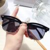 Retro Half-Frame Unisex Anti-UV Sunglasses for Fashion and Driving