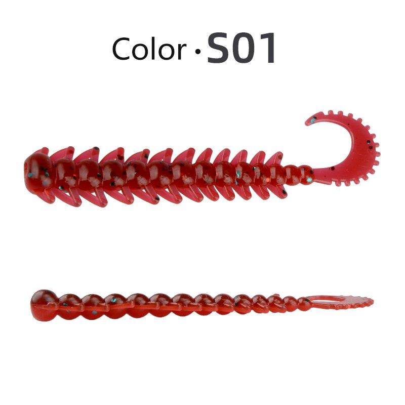 Shaped Bait Bug Meredith Soft 75mm 16g 20pcs Centipede Legs Pike Bass Jxs21