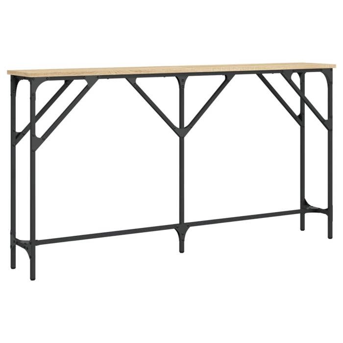 VidaXL Table console chêne sonoma 140x23x75 cm bois d'ingénierie 837773