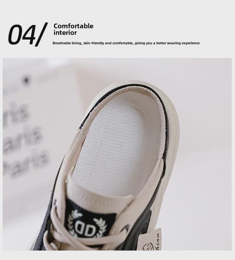 2025 Летние модные сетчатые белые женские тапочки с мягкой подошвой и дышащими свойствами - Новый стиль 6681