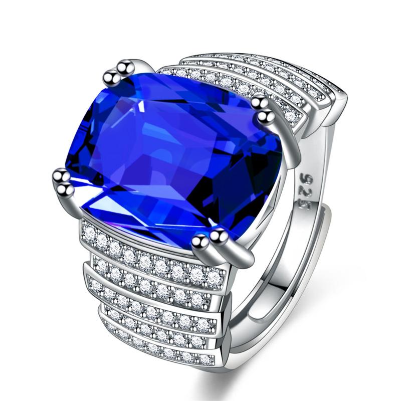 Мужское кольцо из стерлингового серебра 925 пробы, аксессуары на палец для парня, подарок на годовщину, супер сверкающий кристалл, квадратное кольцо, мужское ювелирное изделие