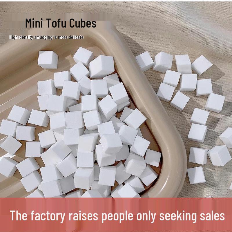 Мини Блок Тофу Градиент Омбре Нейл-арт Губка и Металлические Зажимы