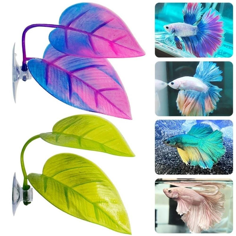1/2pcs PP Betta Fish Rest Leaf Artificial Leaf Artificial Betta Fish Leaves Fish Spawning Resting