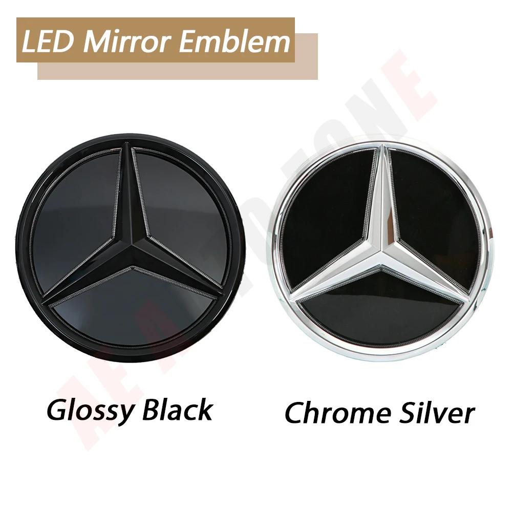 pbfvl2 2025 Hot 3D Mirror Front Grille Emblem For Mercedes Benz A/B/C/E/S/R/ML/SL W176 W246 W205 W212 W207 W217 W251 R231 W166 X166 X15