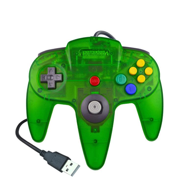 Геймпад N64 Классический USB Проводной Пульт Джойстик Игровой Аксессуары Классическая Консоль 64 Ретро Игры для Mac Компьютера ПК