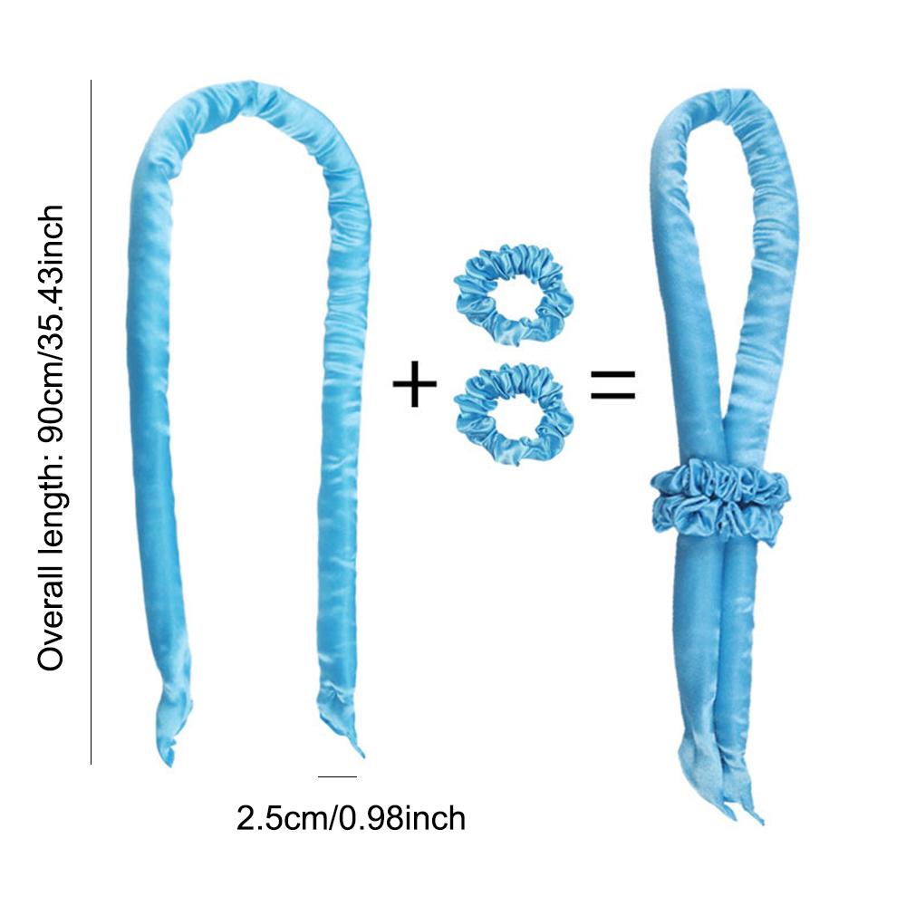 Спортивные мягкие бигуди для волос без нагрева, локоны, повязка на голову, ленивые щипцы для завивки во сне, женские волнообразные бигуди из шелка и сатина без нагрева, волшебные бигуди для волос