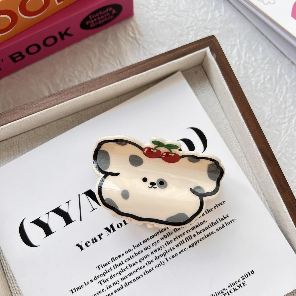 Корейский стиль Клетчатая заколка для собак Краб Щенок Пятнистая заколка для кошек Маленькая заколка для акулы Аксессуары для волос