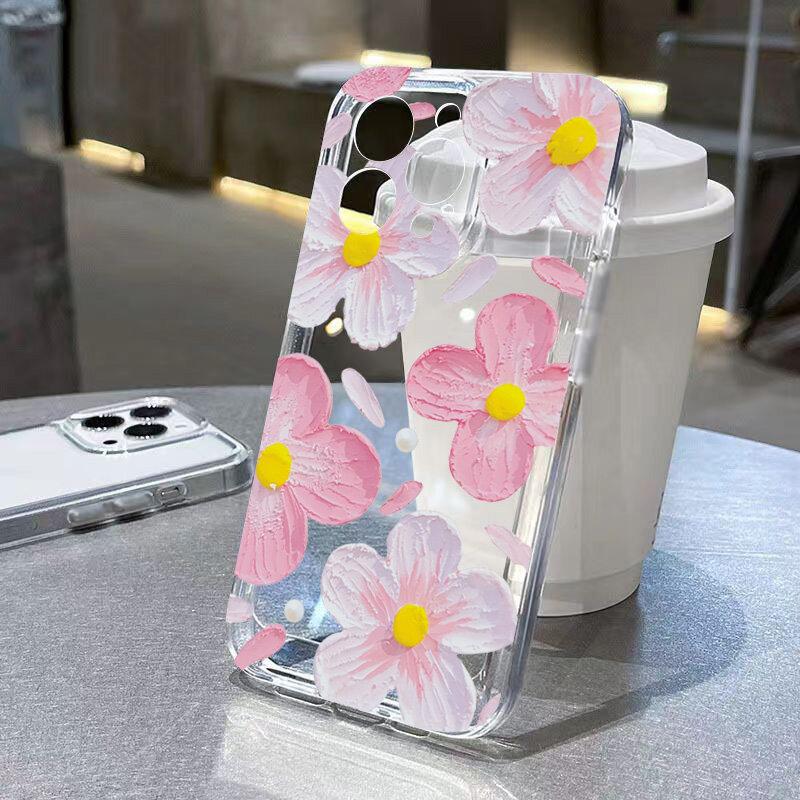 Модный чехол для телефона с цветком ромашки для Xiaomi 15T Pro POCO X7 X6 X5 X4 X3 M7 F5 Pro F7 F5 F3 M3 Mi 11 Lite 5G NE 11T Pro TPU Couqe