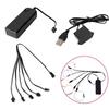 1 To 2/3/4/5 Neon Light EL Wire Driver Inverter PC USB Car Ciggrette Plug Adapter Controller EL Wire Splitter Connectors Cable