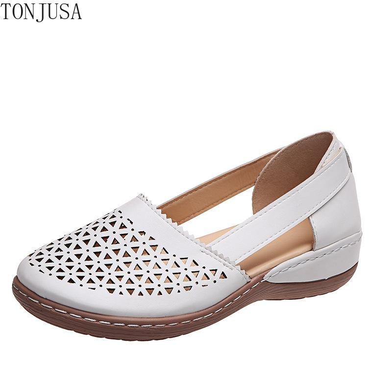 High Quality Summer Hollow Flat Shoes Women Flats Shoes Sandals Doug Shoes Work Shoes Loafers