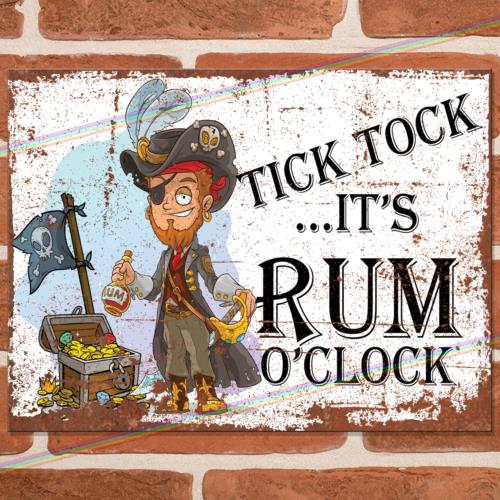 RUM O CLOCK Забавные Металлические Знаки Мужская Берлога Сарай Бар Гараж Стена Винтажный Шутка Жестяной Знак Алюминий