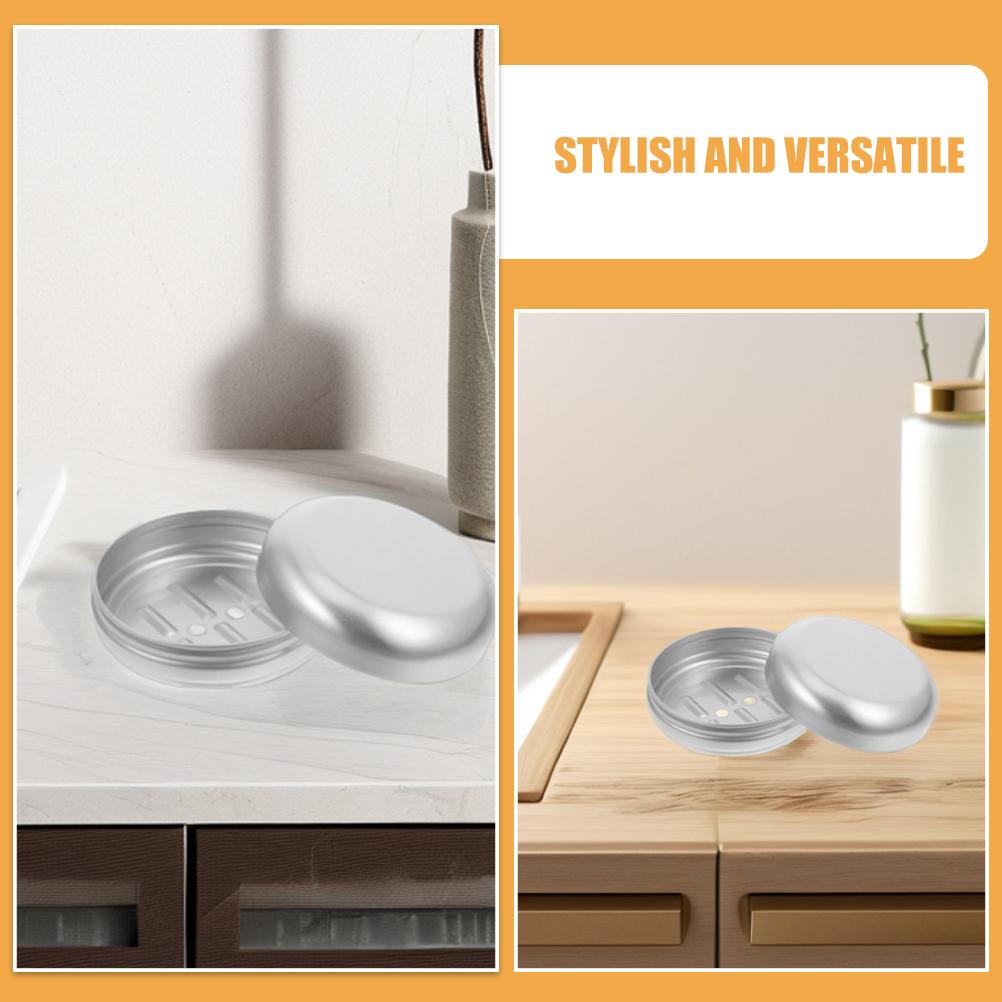 Мыльница Держатель для губки Ванная Комната Подставка для мыла Контейнер Алюминий Предметы первой необходимости для общежития Путешествия