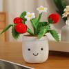 New Simulated Pot Plant Strawberries Pothos Lotus Leaves Pine Tree Cute Dolls Plush Toys Sofa Decor Birthday Gifts For Baby