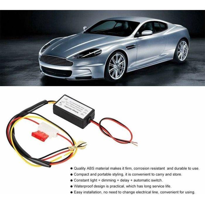 Module contrôleur DRL étanche AIMOONSA – variateur LED jour auto on/off, gradation, temporisation
