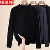 Мужской зимний свитер с круглым вырезом Hengyuanxiang из 100% шерсти