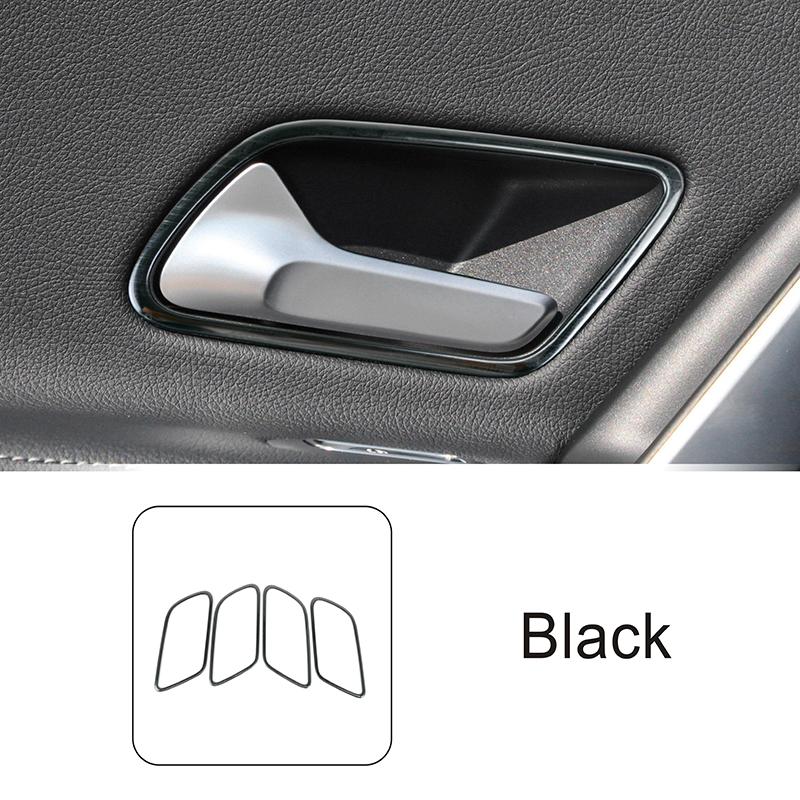 Car Door Handle Frame Decoration Carbon Fiber Color Trim For Mercedes Benz A Class W177 CLA C118 - Interior Accessories