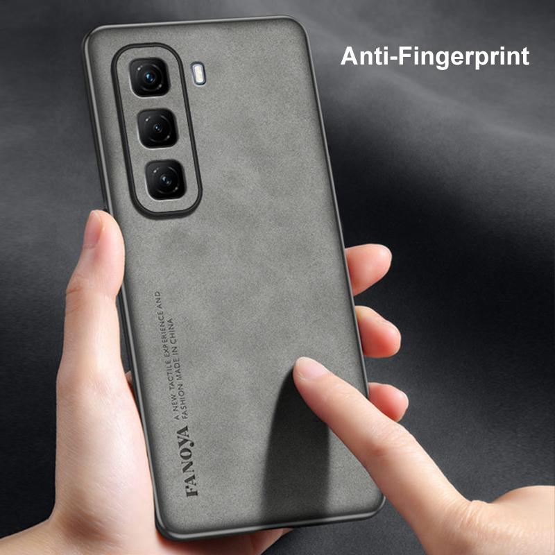 Для Infinix Hot 50 Pro Plus 4G Чехол Роскошный Чехол для телефона из ПУ кожи Для Infinix Hot 50 5G Задняя крышка Матовый силикон Полная защита