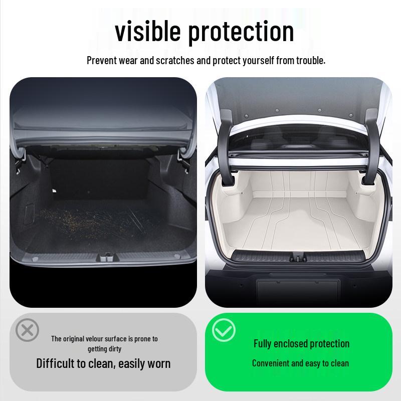 Полный коврик в багажник для BYD Seal 08 - Аксессуар для интерьера заднего отсека для моделей EV/DMI