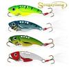 Fishing Lures 4 Pcs Metal Fishing Hard Bait Spoon Lures Spinner Spoon SwimBaits Vib Fishing Baits