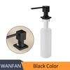 Deck Mounted Kitchen Soap Dispensers Square Pump Chrome Finished Soap Dispensers for Kitchen Built In Counter Top Dispenser 2306