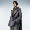 JNBY 2023 Winter Wool Blend Hooded Jacket