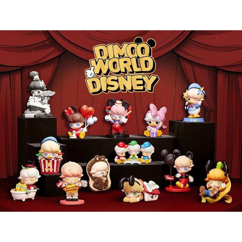 DIMOO WORLD DISNEY Серия Ассорти Коробка Слепая Фигурка Игрушка Гачапон Пластиковая Модель Подарок Поддержка Активности Pop Mart