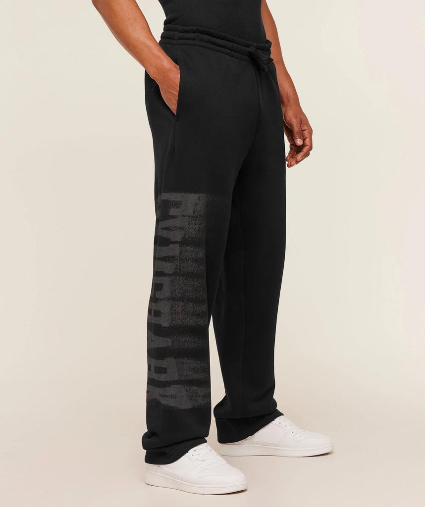 Gymshark Men's Sweatpants Cotton Terry Cloth Print Wide Leg Joggers for Gym Workout Running Training