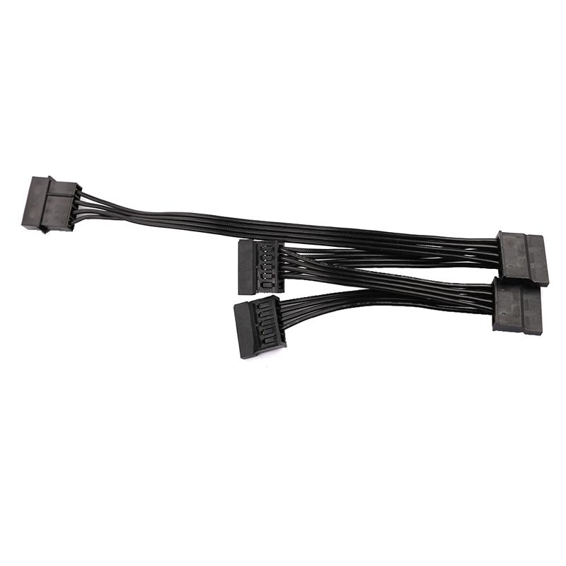 Diy Molex 4-контактный Ide от 1 до 5 Sata 15-контактный разъем питания для жесткого диска, разветвитель кабеля, шнур