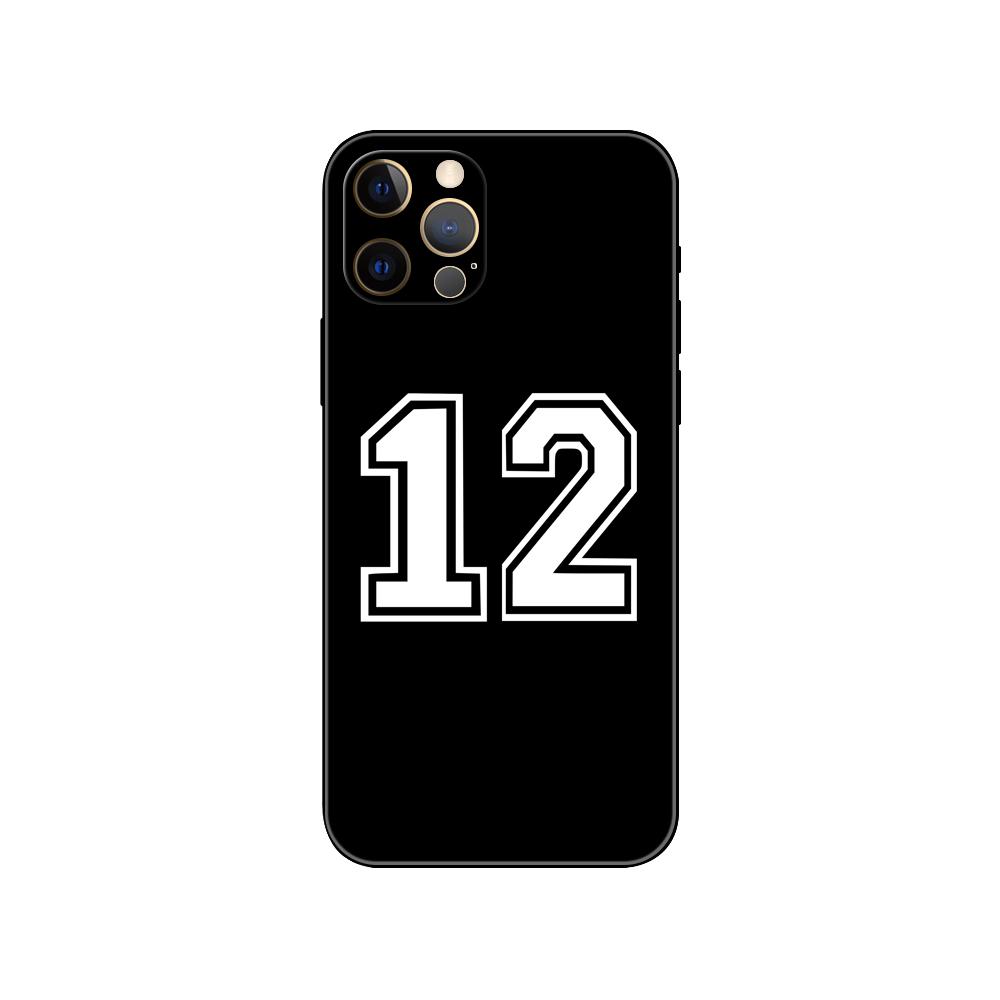 Чехол для телефона Football Lucky number для iPhone 5 5s 2020se 6 6s 7 8 plus x 10 XR XS 11 12 13 mini pro MAX черный чехол из ТПУ