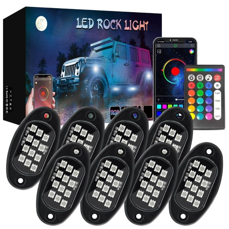 Underglow Light for Truck Pickups ATV UTV SUV Remote Control Trail Rig Lamp