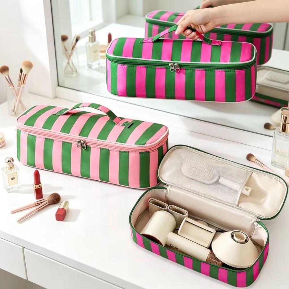 Large Capacity Hair Dryer Storage Bag Soft Curling Iron Carrying Case Travel Use