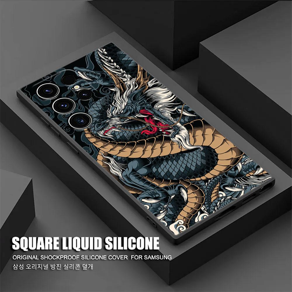 Чехол 'Большая Волна Бог Моря' S26Ultra для Samsung Galaxy S26 S25 S24 S23 S20 S21 FE S22 Ultra S25 Plus 5G Мягкий чехол для телефона