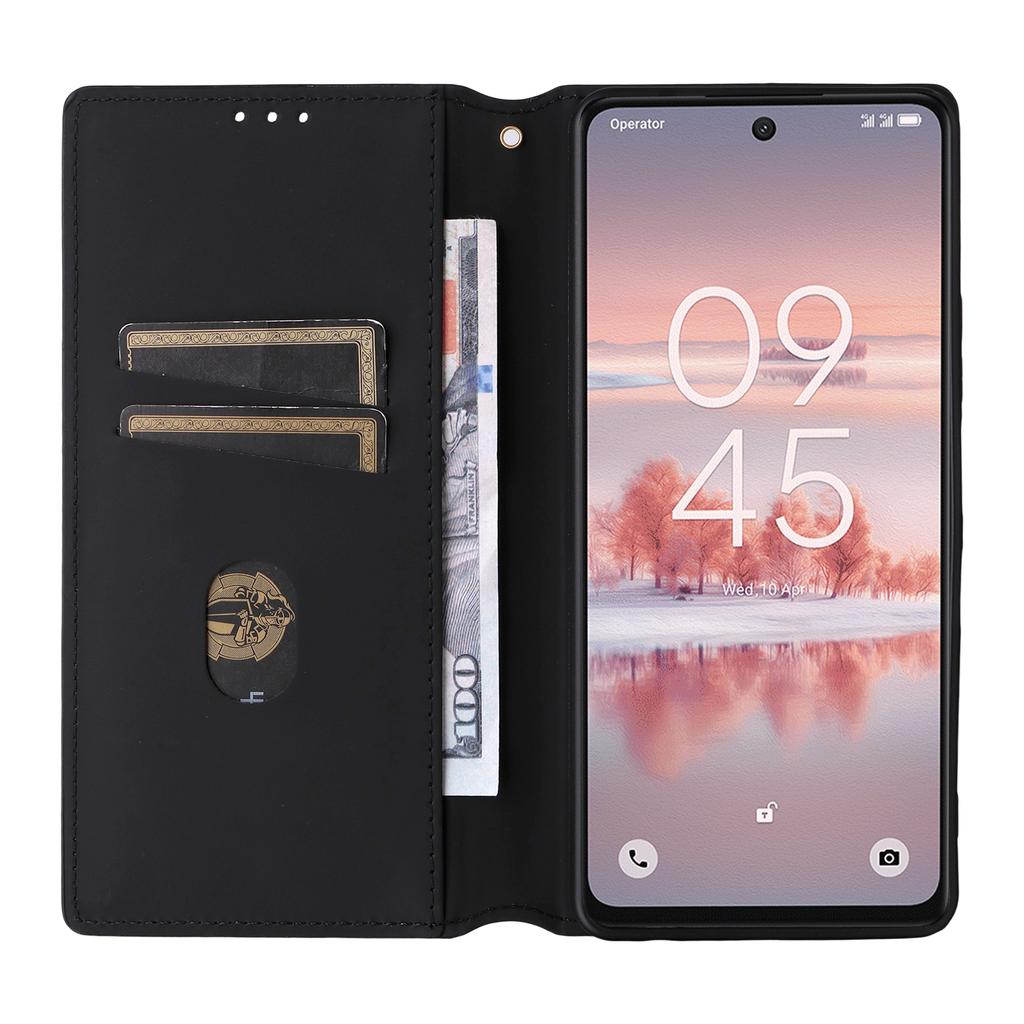 For TCL 60 NxtPaper 4G Case Wallet Rhombus Imprinted Leather Phone Cover